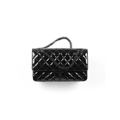 CHANEL 2.55 HANDBAG PATENT CALFSKIN A37586 (24*16*7.5cm)
